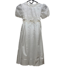 Bonnie Jean flower girl dress white wedding flower girl dress size 7